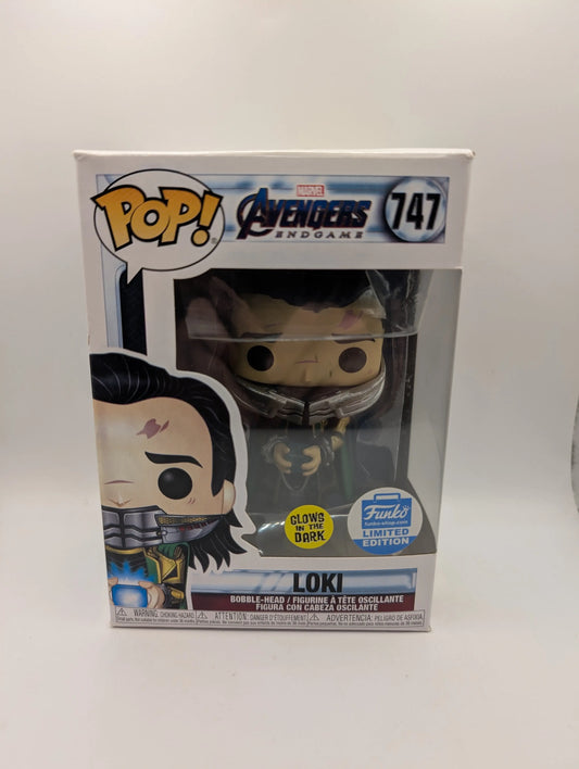 Funko Pop! Avengers - Loki Funko Exclusive #747 Glow FRENLY BRICKS - Open 7 Days