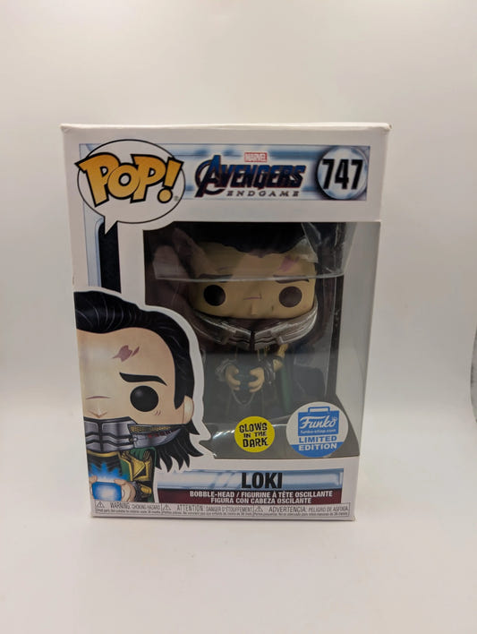 Funko Pop! Avengers - Loki Funko Exclusive #747 Glow FRENLY BRICKS - Open 7 Days