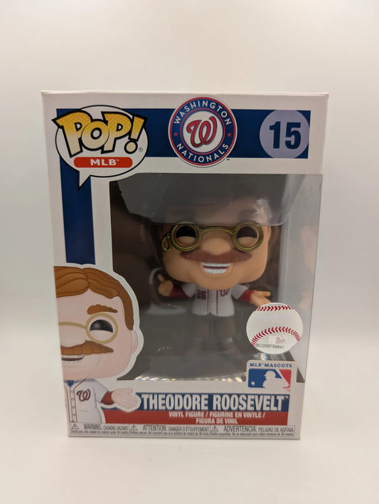 Theodore Roosevelt 15 ~ MLB Mascots: Washington Nationals ~ Funko Pop Vinyl FRENLY BRICKS - Open 7 Days