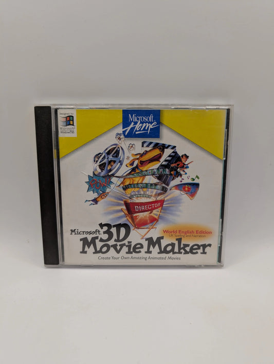 Microsoft 3D Movie Maker – PC – Windows 95 – World English Edition – Vintage FRENLY BRICKS - Open 7 Days