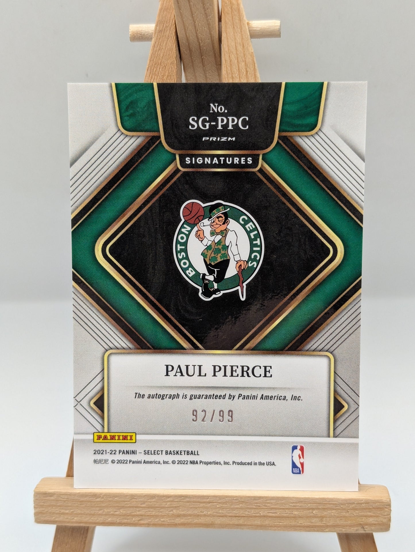 2021 Panini Select Signatures Neon Green Prizm /99 Paul Pierce #SG-PPC Auto HOF FRENLY BRICKS - Open 7 Days