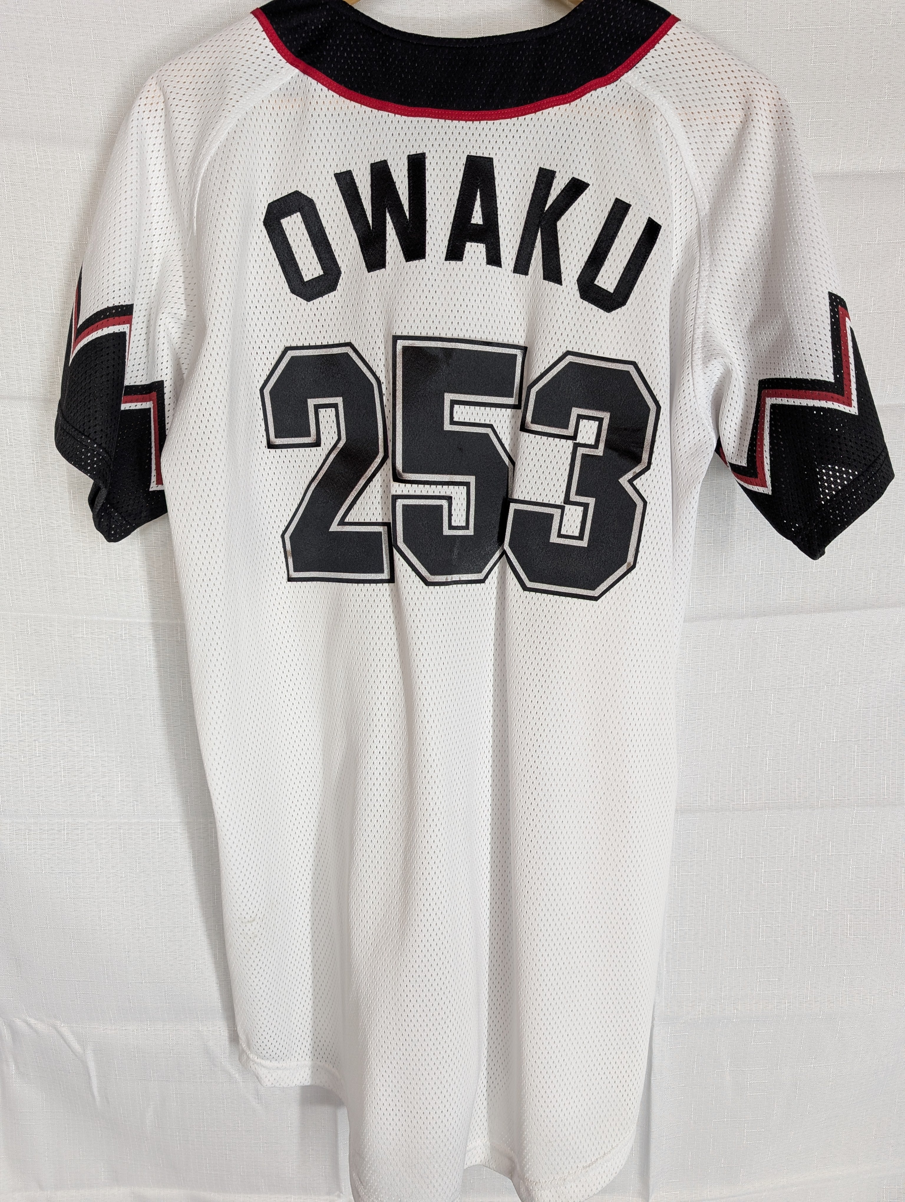 Nippon Baseball Chiba Lottes Marines "Owaku #253 Alternate White/Red Large Jersey, photo 20