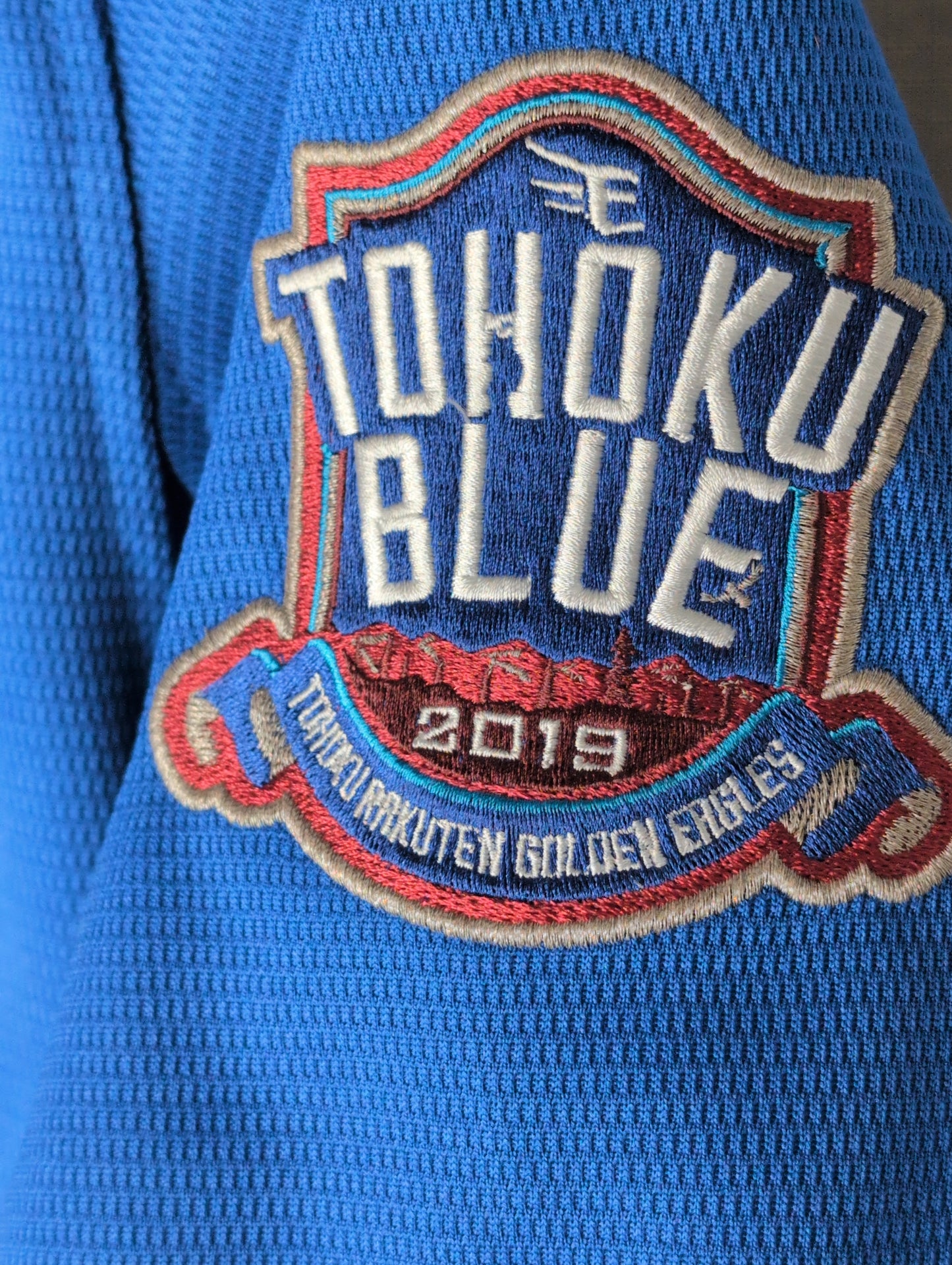 Nippon Baseball Tohoku Rakuten Golden Eagles 2019 Tohoku Blue "Asamura #3" Alternative Large Jersey