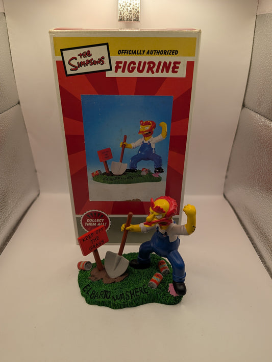 The Simpsons sculpture "Make Way for Willie" Springfield citizens sculpture with Box FRENLY BRICKS - Open 7 Days