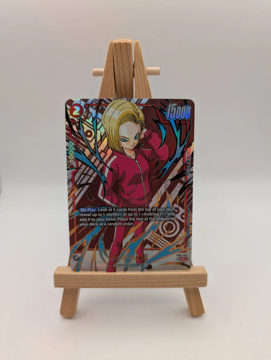 Android 18 - FB01-014 UC* Alternate Art New Adventure Dragon Ball Super TCG Card FRENLY BRICKS - Open 7 Days