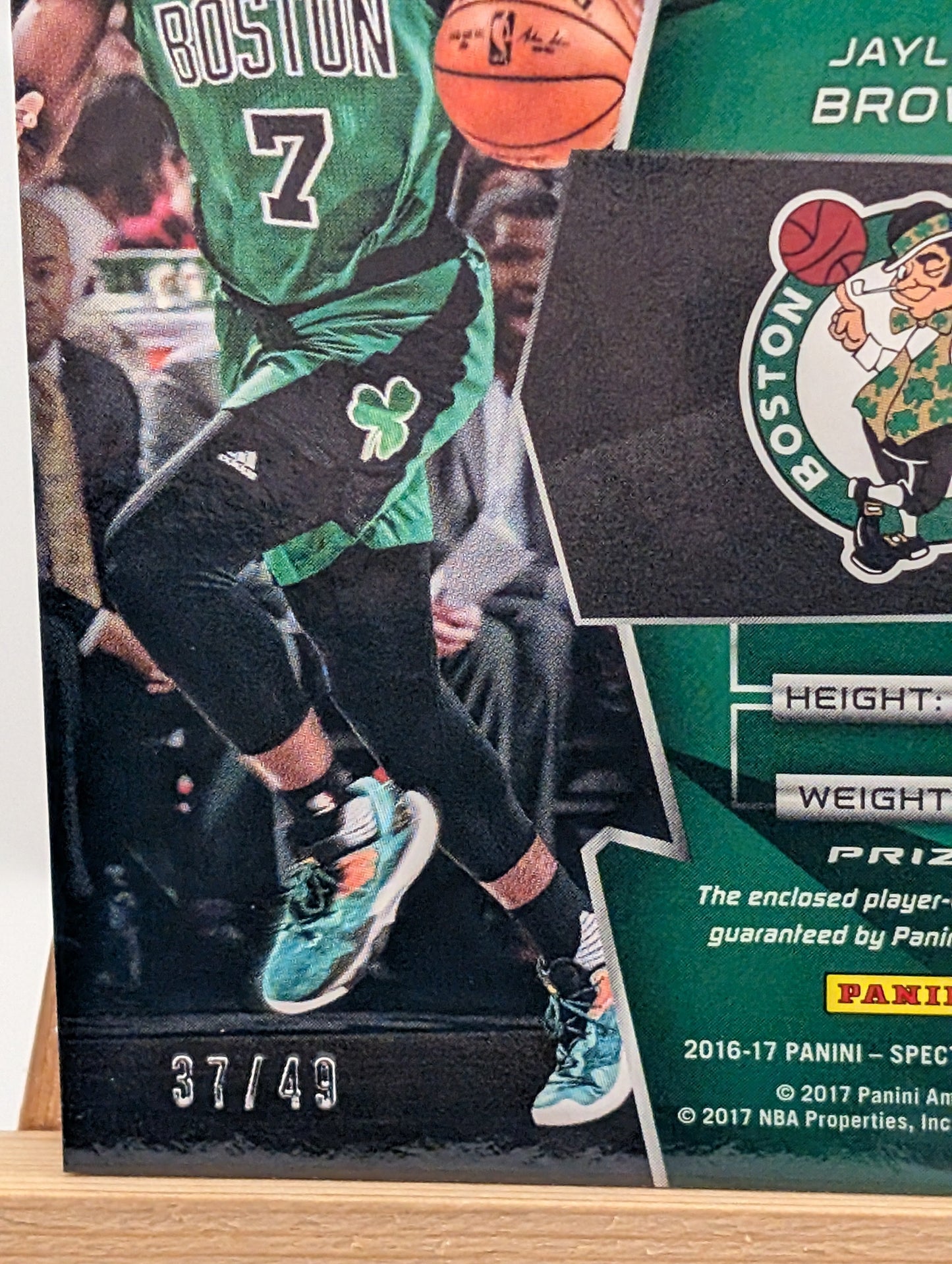 Panini Spectra 2016-17 Jaylen Brown Next Era Rc Patch #149 /49 Boston Celtics FRENLY BRICKS - Open 7 Days