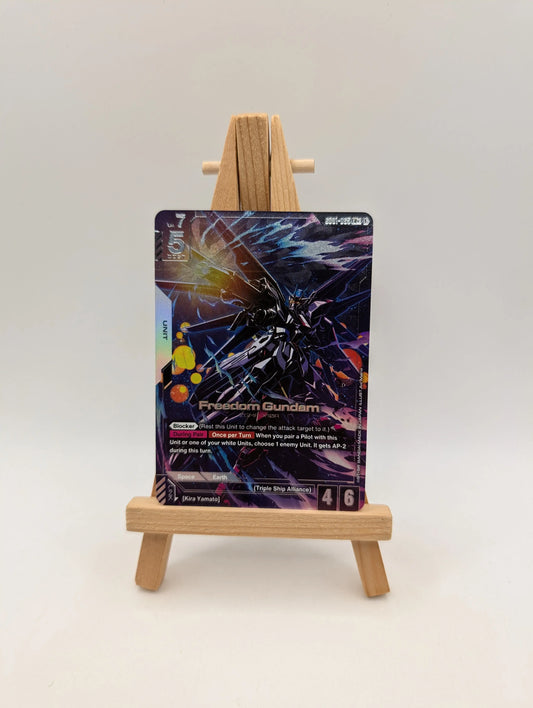 Gundam Card Game Freedom Gundam LR+ Alt Art GD01-065 FRENLY BRICKS - Open 7 Days