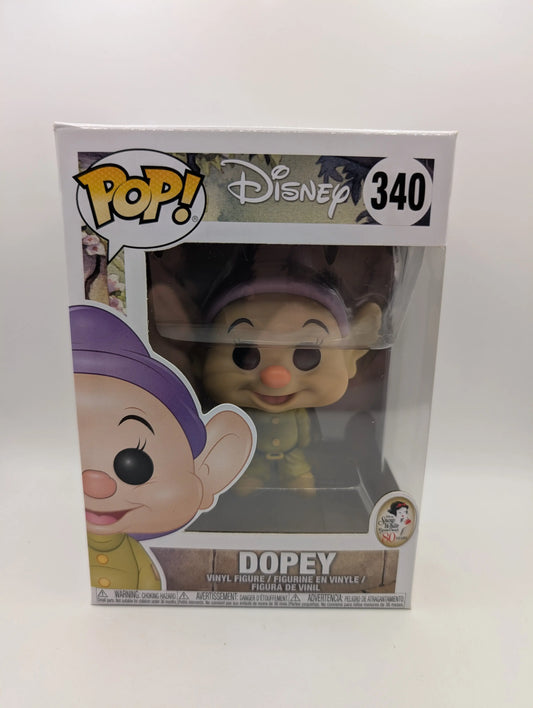 Dopey - 340 - Pop Vinyl - Snow White and the Seven Dwarfs - Disney - VAULTED FRENLY BRICKS - Open 7 Days