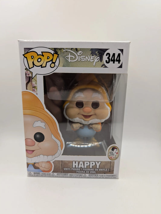 Funko POP! Disney Snow White and The Seven Dwarfs - Happy #344 FRENLY BRICKS - Open 7 Days