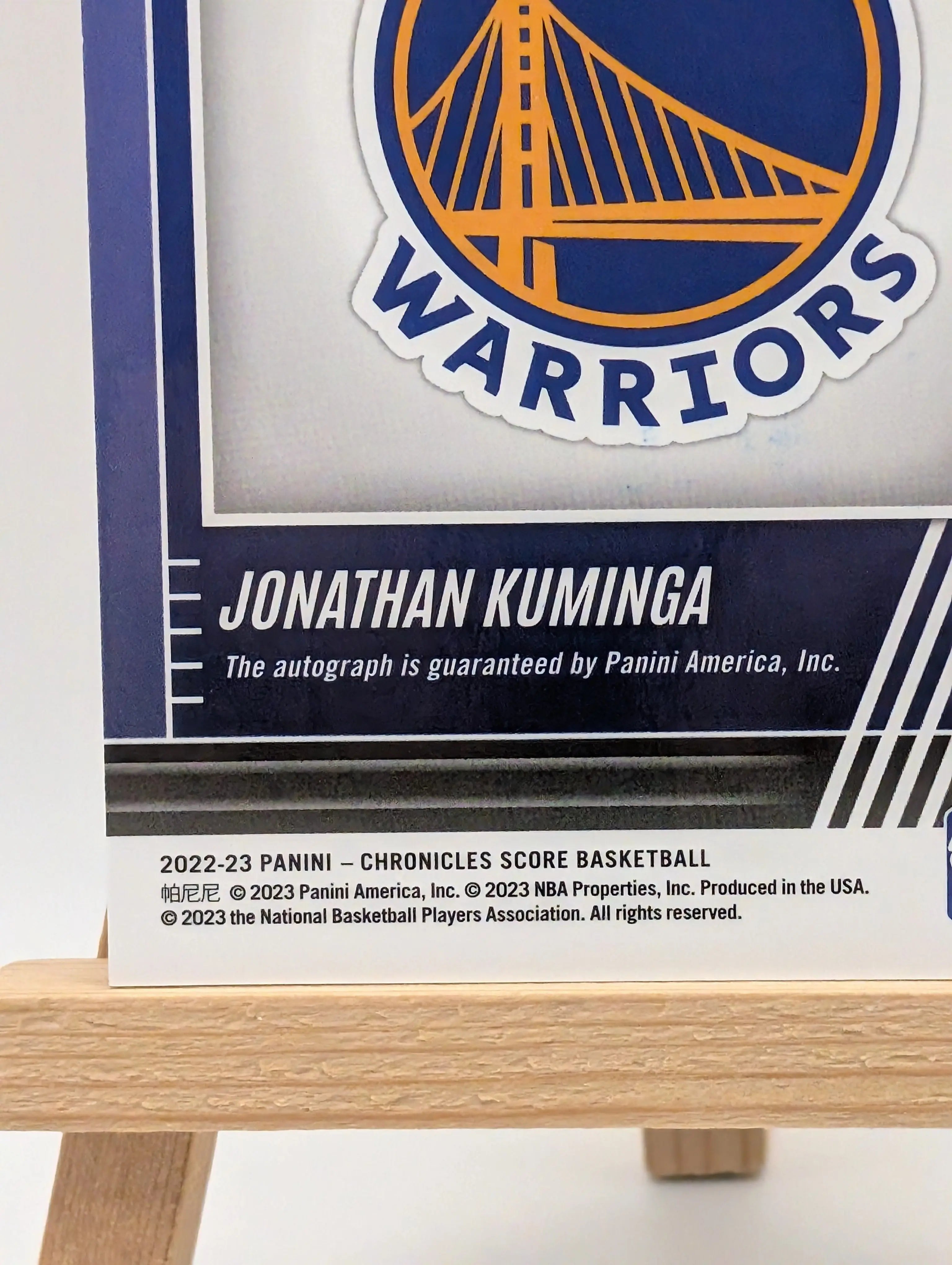 2022-23 Panini Chronicles Score NBA No. SPS-JKM Jonathan Kuminga Auto /10 Gold FRENLY BRICKS - Open 7 Days