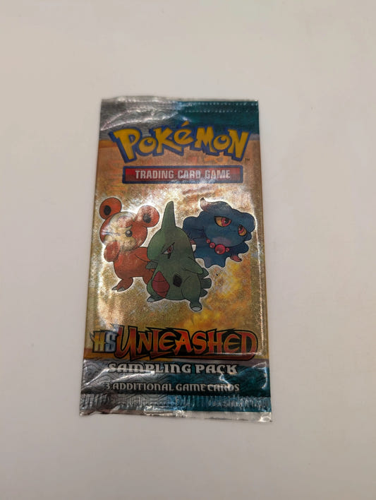 Pokemon HS Unleashed 3 Card Booster Sampling Pack SEALED