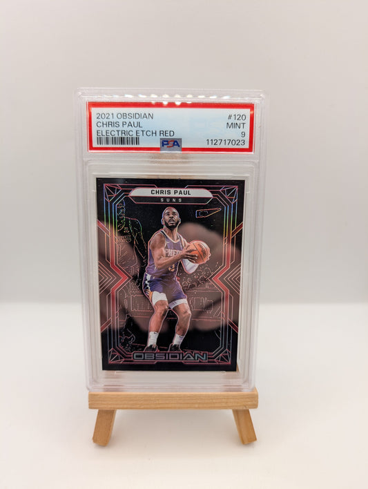 Chris Paul 2021-2022 Obsidian #120 Numbered /5 PSA 9 FRENLY BRICKS - Open 7 Days