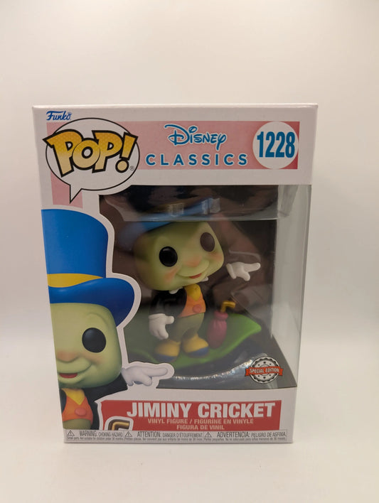 Funko POP! Disney Classics - Jiminy Cricket #1228 - 2022 (Exclusive) FRENLY BRICKS - Open 7 Days