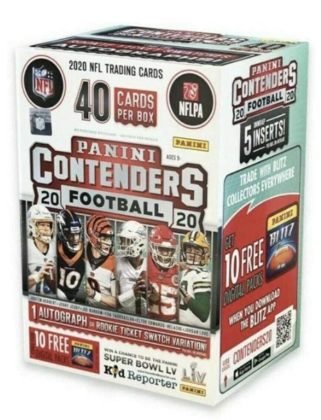 2020 Panini Contenders Football BLASTER box (40 cards/box) FRENLY BRICKS - Open 7 Days