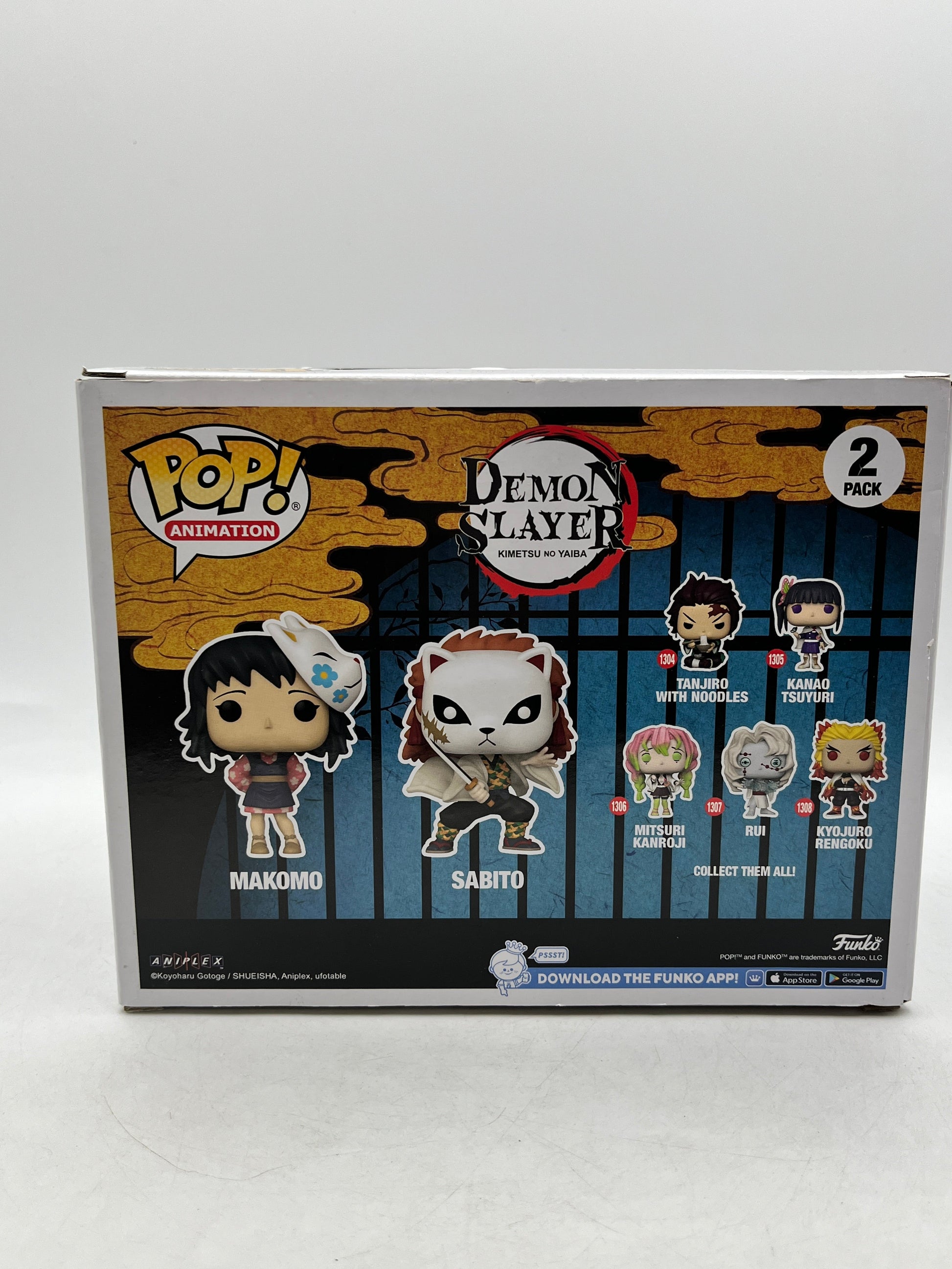 Funko POP! Anime Demon Slayer Makomo & Sabito 2-Pack 2023 NYCC Exclusive Vaulted FRENLY BRICKS - Open 7 Days