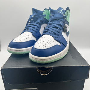 DS Nike Air Jordan 1 Mid Mystic Navy Mint Foam UK 8 - 554724-413 - New Condition FRENLY BRICKS - Open 7 Days