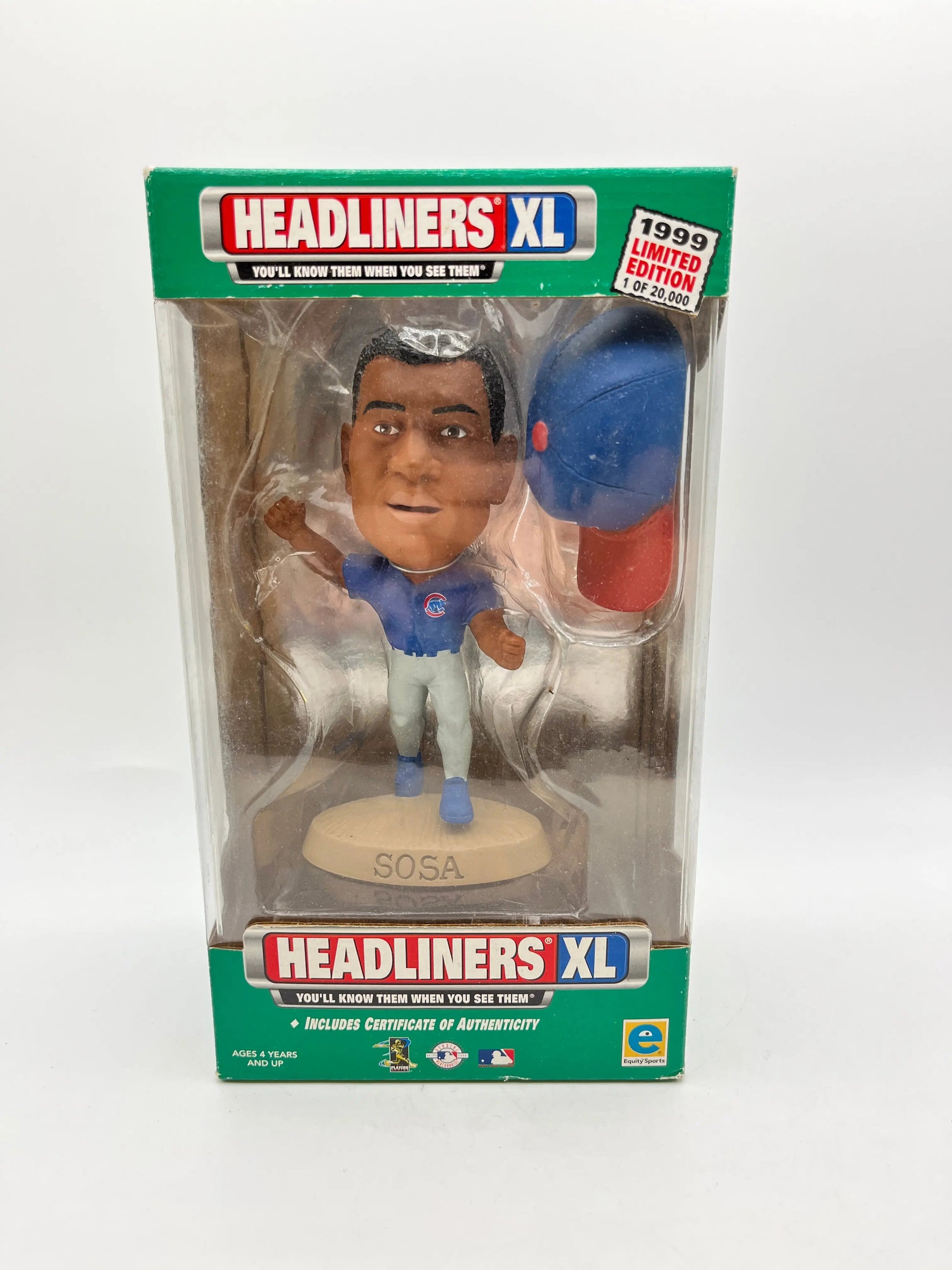 MLB Headliners XL Sammy Sosa Chicago Cubs 20/20556 - Sealed FRENLY BRICKS - Open 7 Days