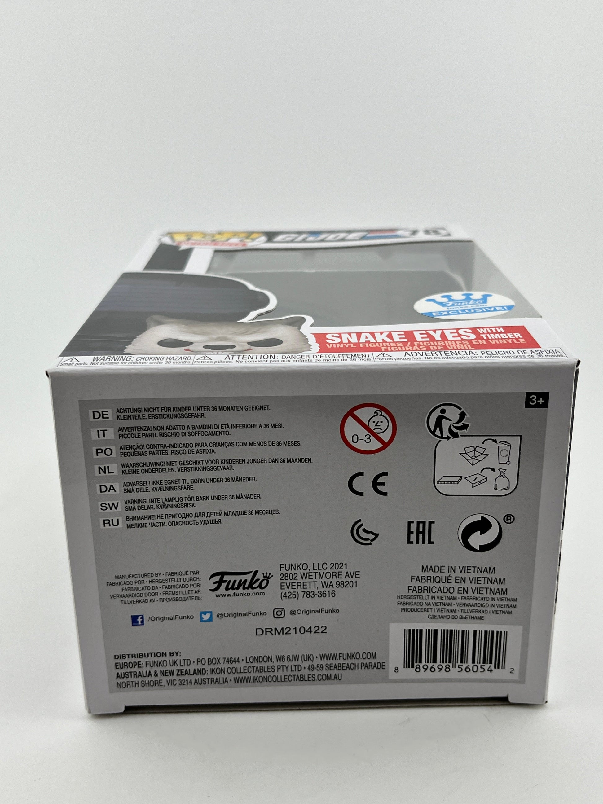 Funko POP! Retro Toys G.I.Joe - Snake Eyes With Timber #78 - Funko Exclusive FRENLY BRICKS - Open 7 Days