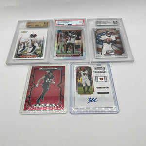 NFL Graded & Autographed Card Lot (6 Players) #2 FRENLY BRICKS - Open 7 Days