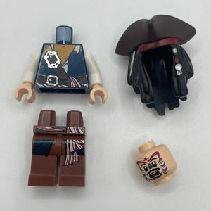 LEGO Minifigure Pirates of the Caribbean - poc010 Captain Jack Sparrow Cannibal - (Complete, Genuine) Read description FRENLY BRICKS - Open 7 Days