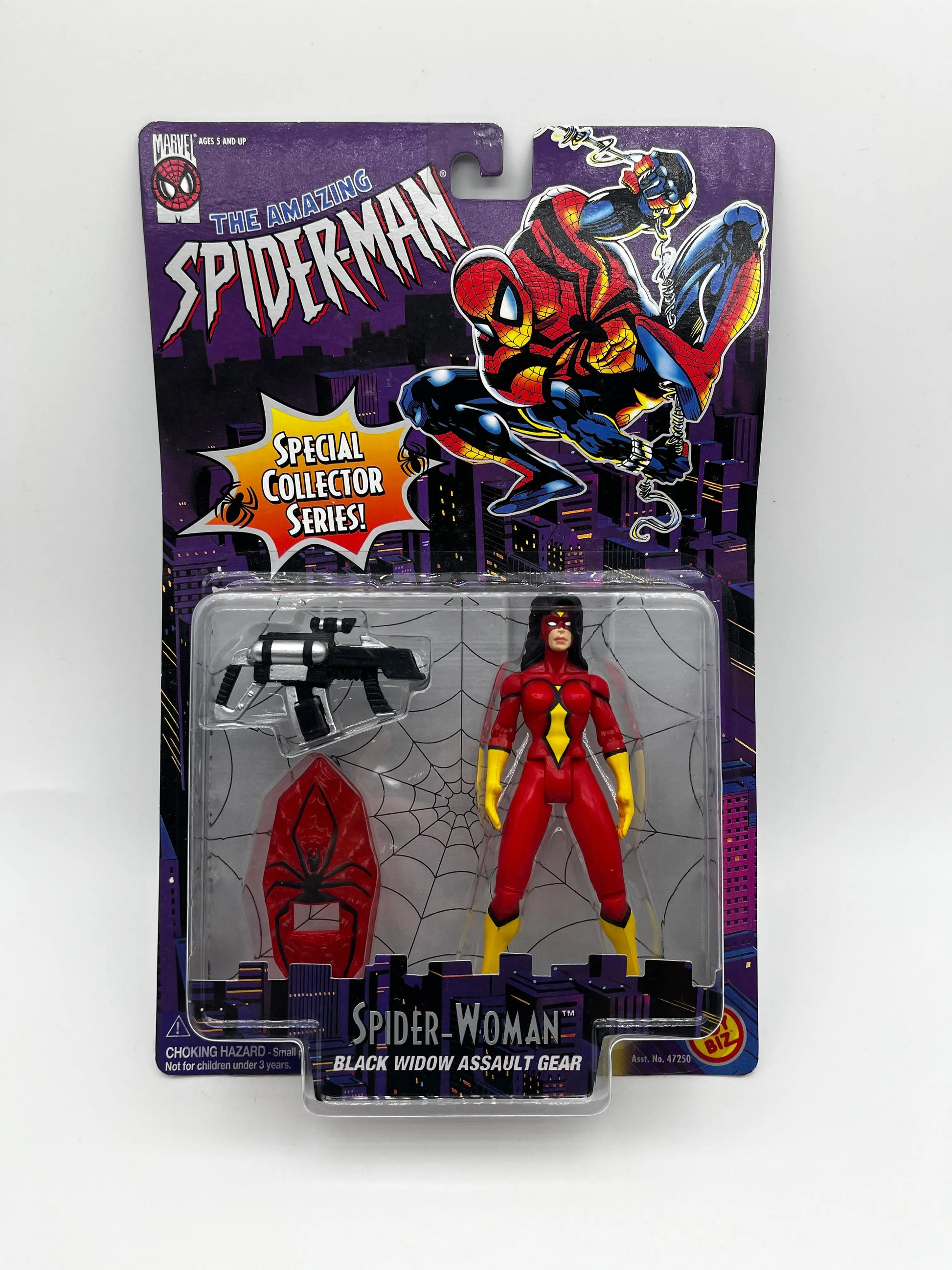 Amazing Spider-Man,  Spider-Woman, Black Widow Assault Gear Vintage NIP ToyBiz FRENLY BRICKS - Open 7 Days
