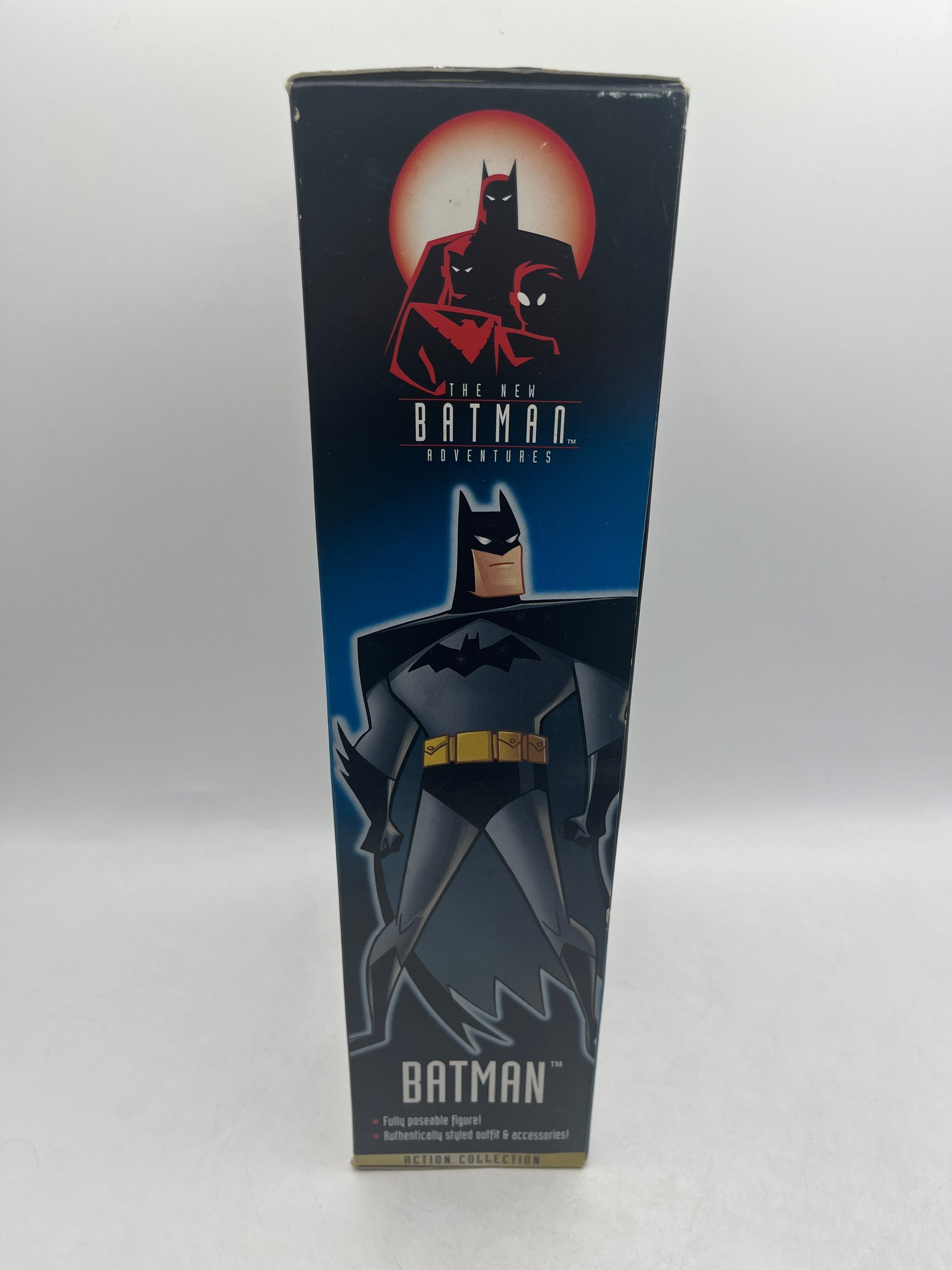 1997 Kenner The New Batman Adventures - 12" BATMAN with Firing Batarang FRENLY BRICKS - Open 7 Days