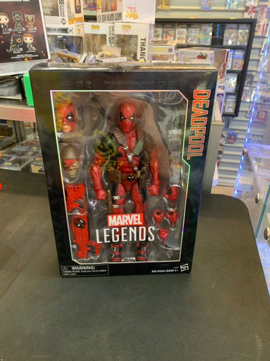 Marvel Legends Series Deadpool 12" Inch Action Figure 14 Accessories 3 Heads NEW FRENLY BRICKS - Open 7 Days