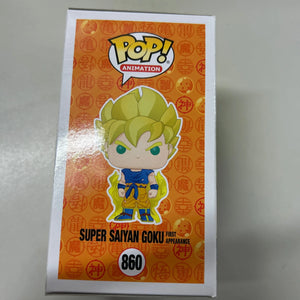 Pop Vinyl Dragon Ball Z #860 Super Saiyan Goku First Appearance FRENLY BRICKS - Open 7 Days