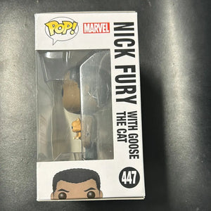 Pop Vinyl Marvel Nick Fury #447 With Goose The Cat FRENLY BRICKS - Open 7 Days