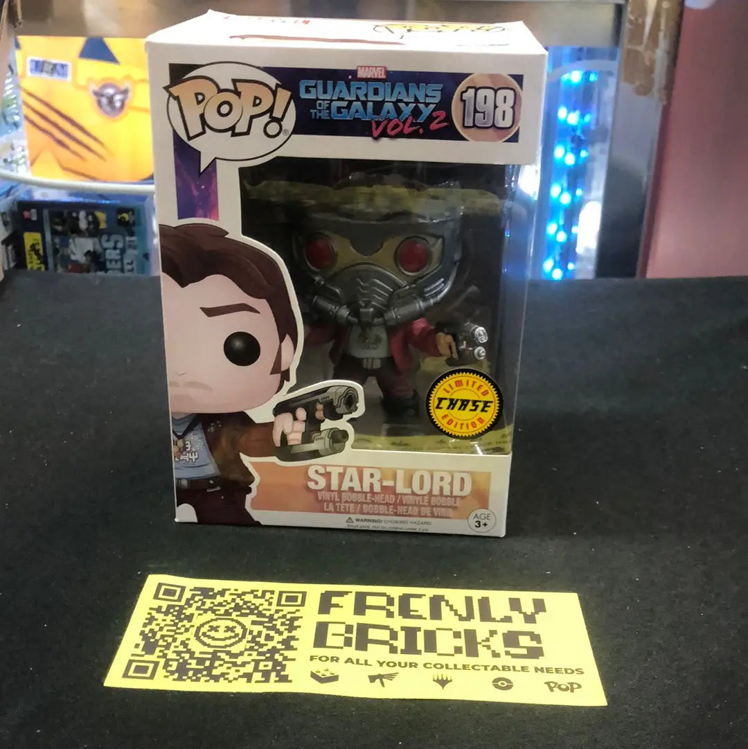 Funko POP! | #198 Star-Lord - Marvel: Guardians of the Galaxy Vol. 2 | Chase FRENLY BRICKS - Open 7 Days