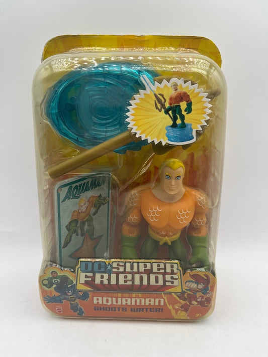 AQUAMAN WATER SHOOTING TRIDENT 6" Big Figure DC SUPER FRIENDS Heroes FRENLY BRICKS - Open 7 Days