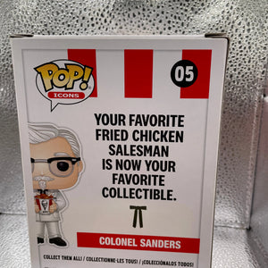 Colonel Sanders #05 Icons KFC Funko Pop Vinyl Holding Chicken Bucket Toy FRENLY BRICKS - Open 7 Days