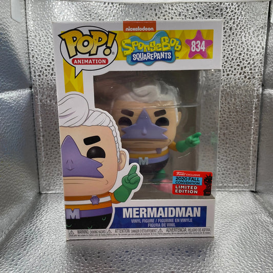 Mermaidman NYCC 2020 - Spongebob Squarepants Funko POP! Vinyl Figure 834 FRENLY BRICKS - Open 7 Days