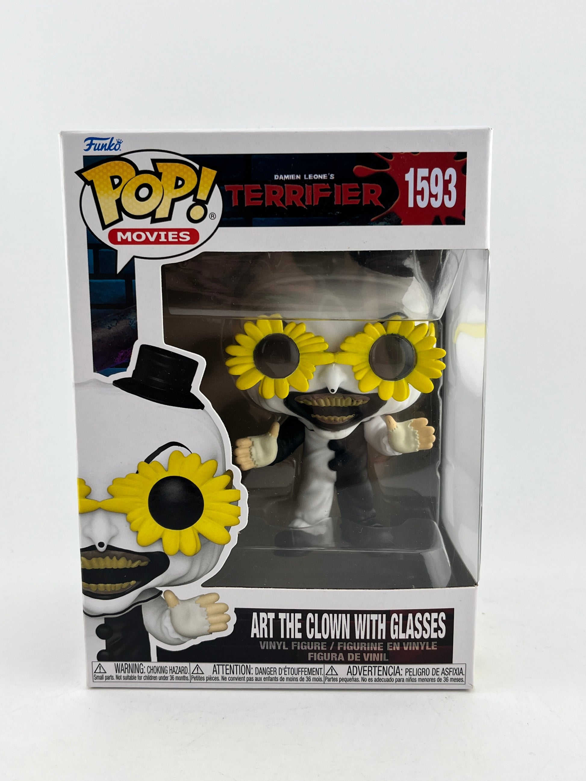 Funko POP! Movies Terrifier - Art The Clown With Glasses #1593 - Vinyl Collectable FRENLY BRICKS - Open 7 Days