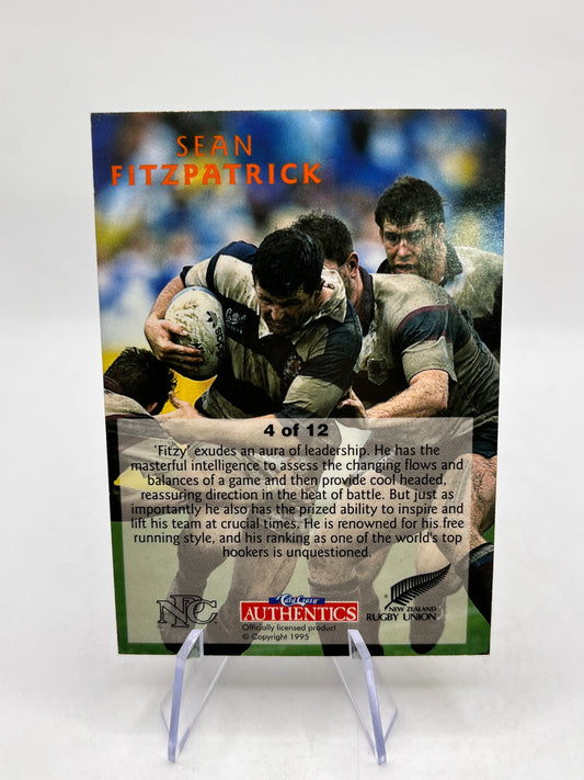 Sean Fitzpatrick - National Heroes  4 of 12 NZ Rugby Union  - 1995 FRENLY BRICKS - Open 7 Days