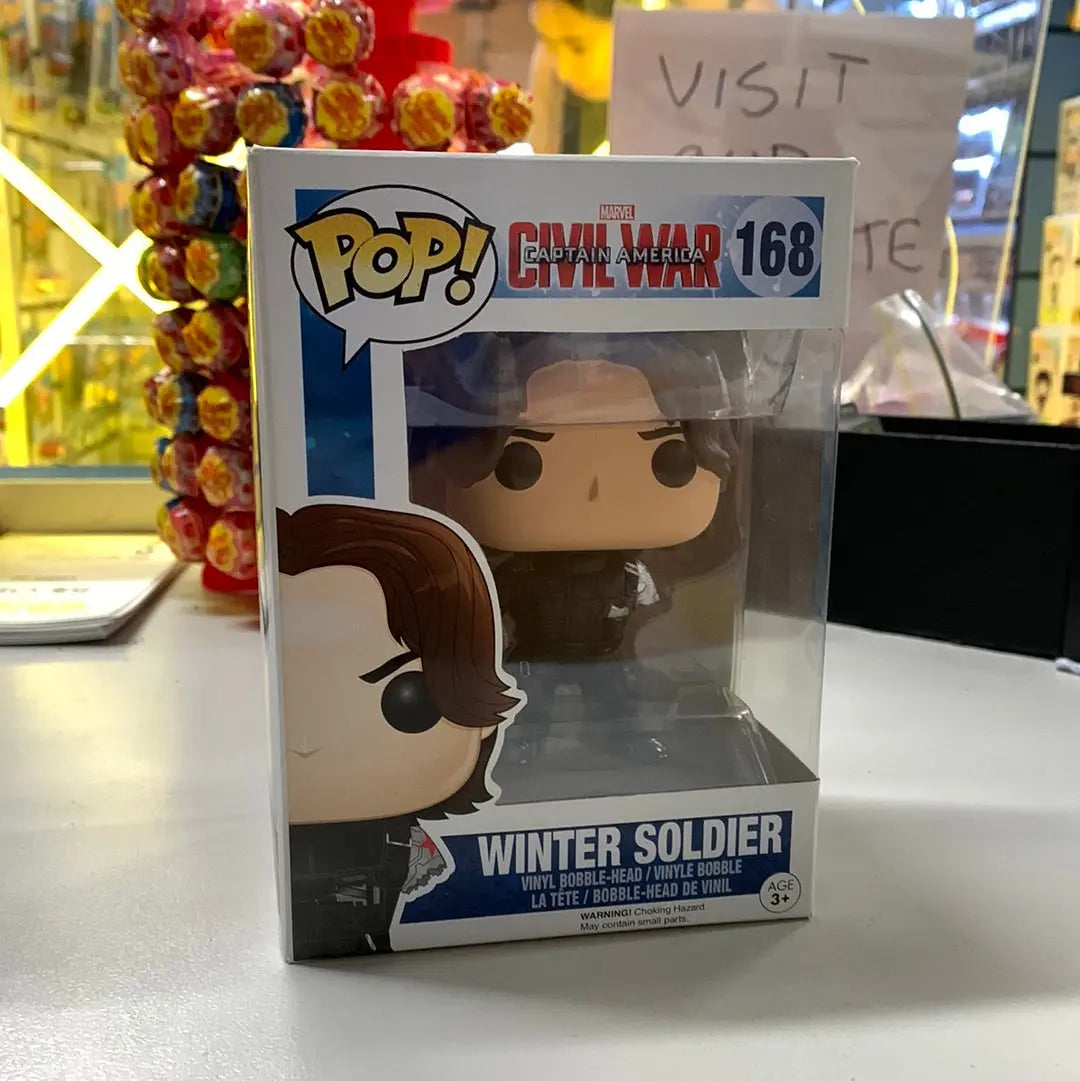 WINTER SOLDIER (No Arm) 168 Captain America Civil War POP VINYL FRENLY BRICKS - Open 7 Days