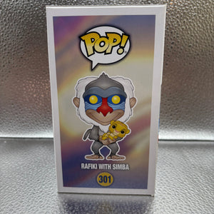 Funko Pop #301 Disney Rafiki With  Simba FRENLY BRICKS - Open 7 Days