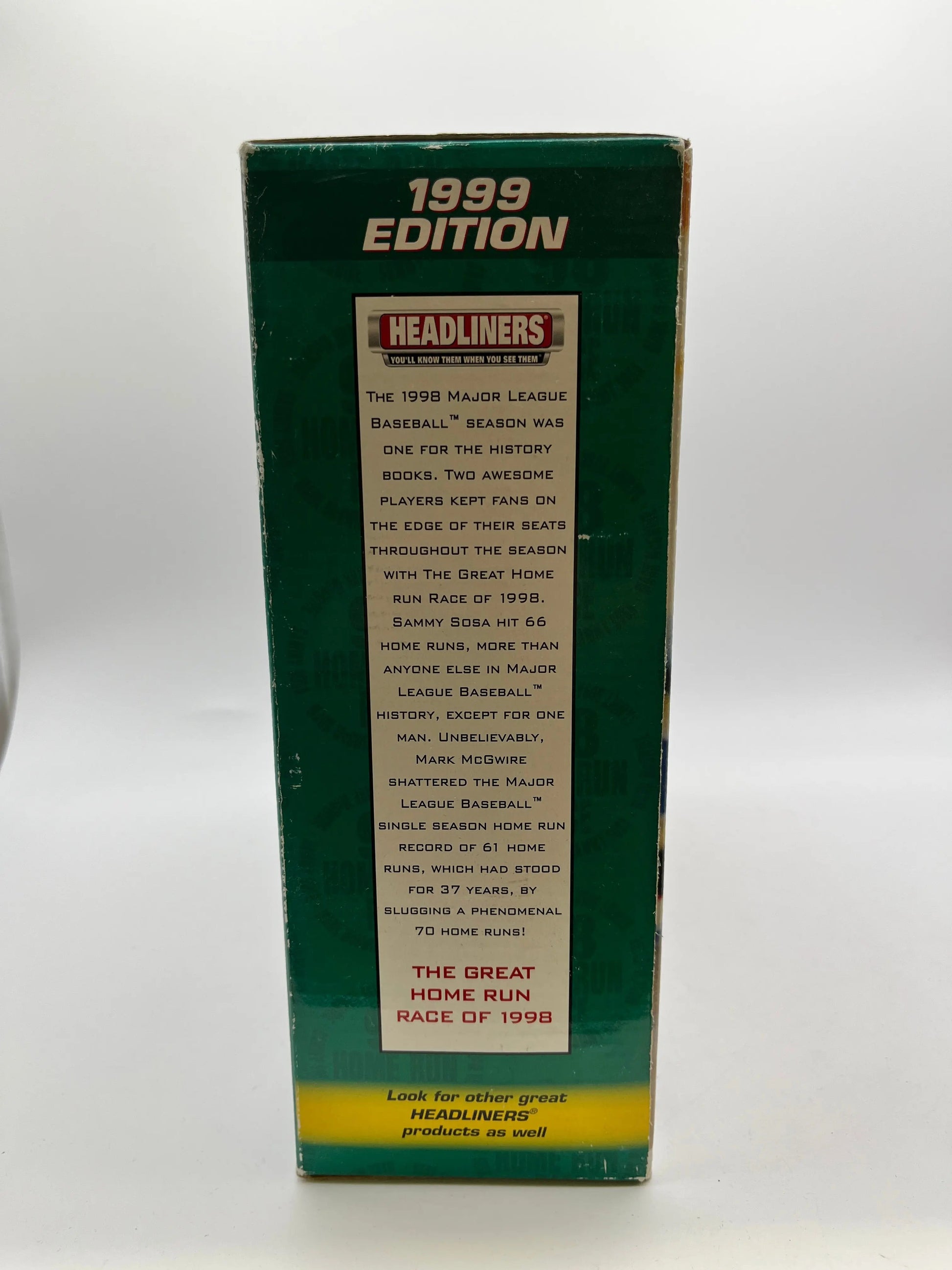 MLB Headlines XL Mark McGwire & Sammy Sosa Home Run Commemorative 2-Pack FRENLY BRICKS - Open 7 Days