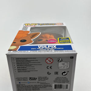 Funko POP! Games Pokémon - Vulpix #580 - Flocked Summer Convention Limited Edition FRENLY BRICKS - Open 7 Days