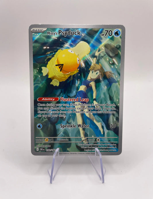 2025 Pokemon TCG - Misty's Psyduck - 193/182 - SV10: Destined Rivals - MINT FRENLY BRICKS - Open 7 Days