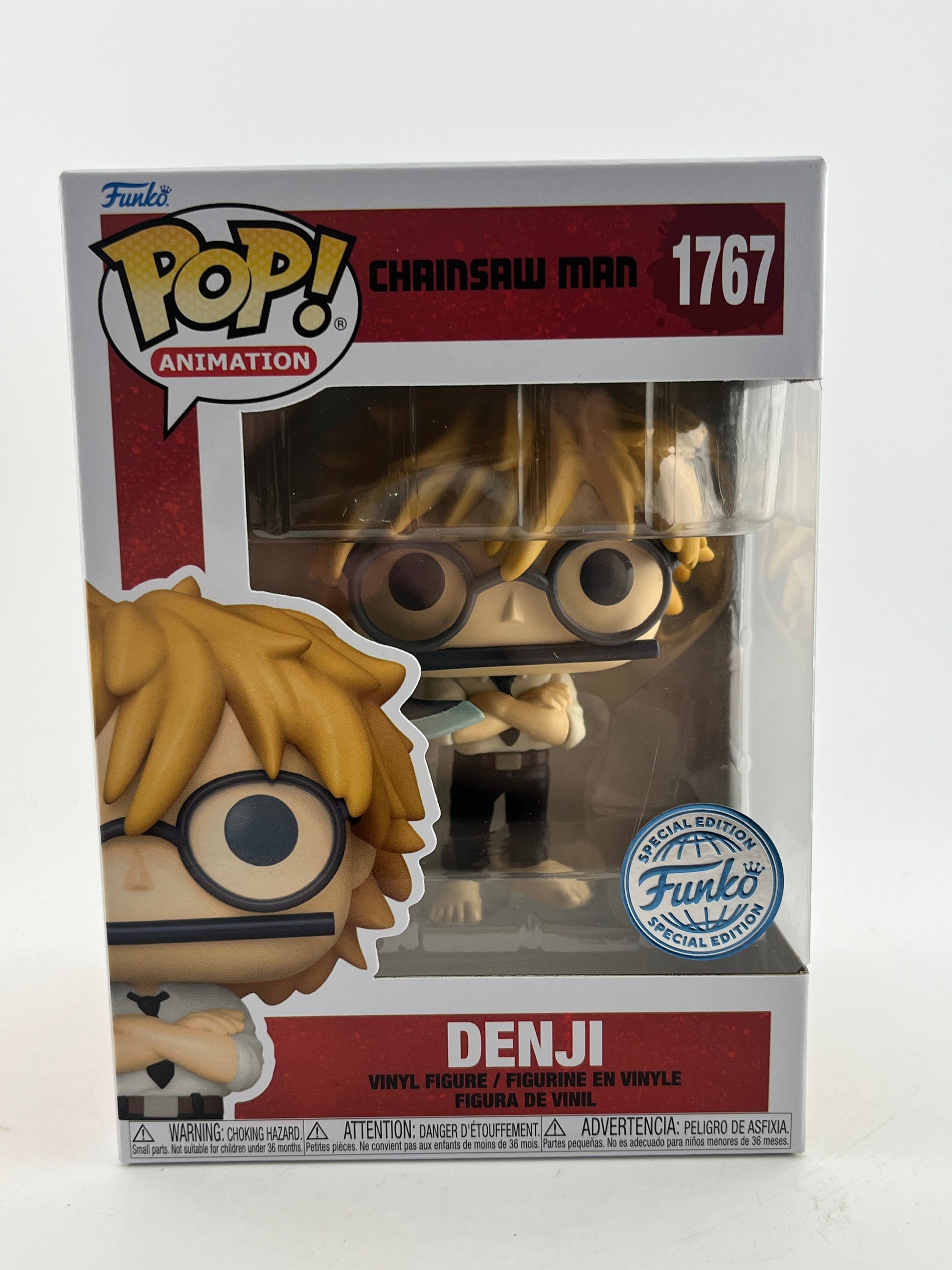 Funko POP! Animation Chainsaw Man - Denji #1767 - Special Edition FRENLY BRICKS - Open 7 Days