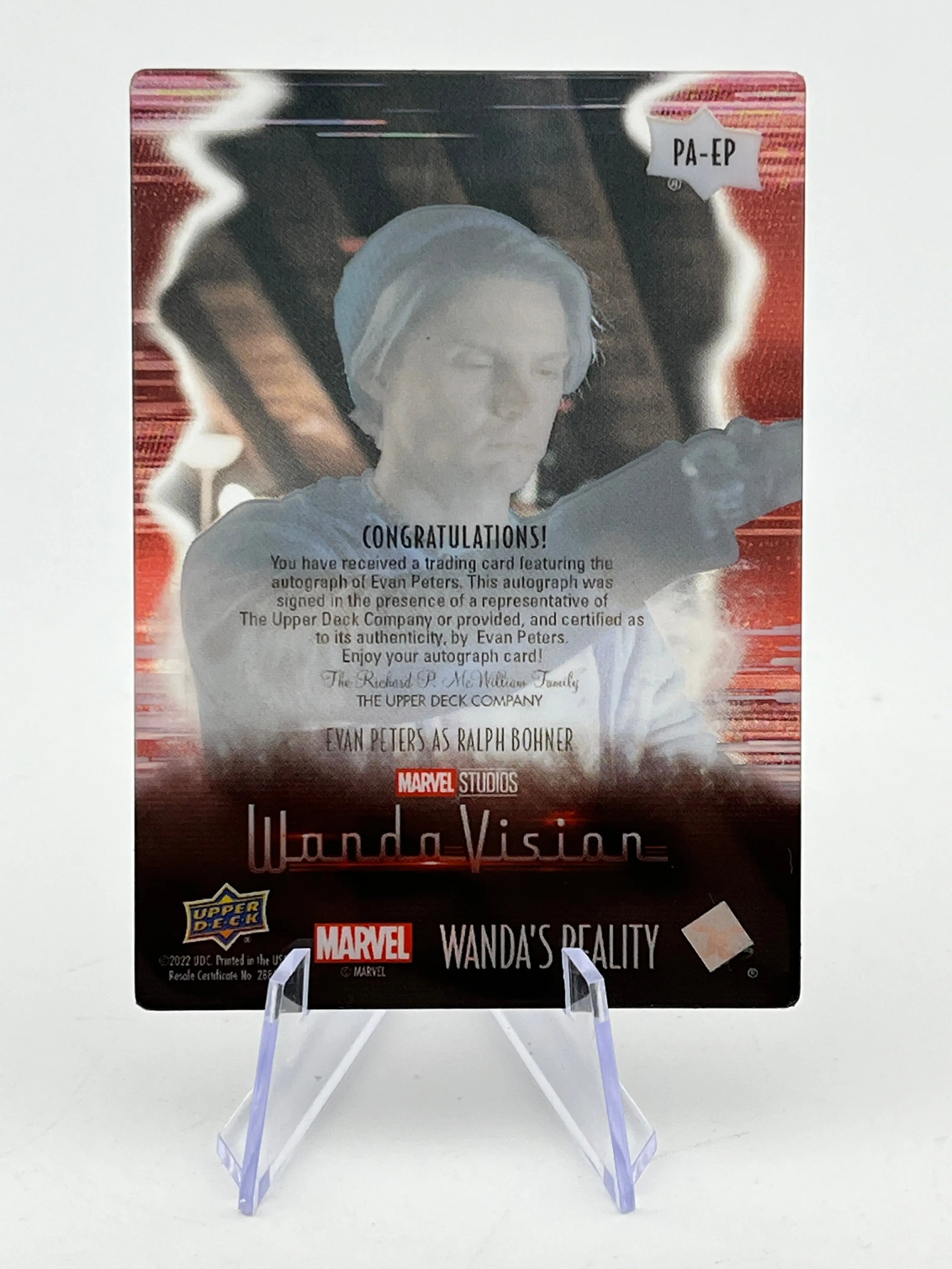 Evan Peters | eBay Autograph Signed Marvel and 0 WandaVision Photo
