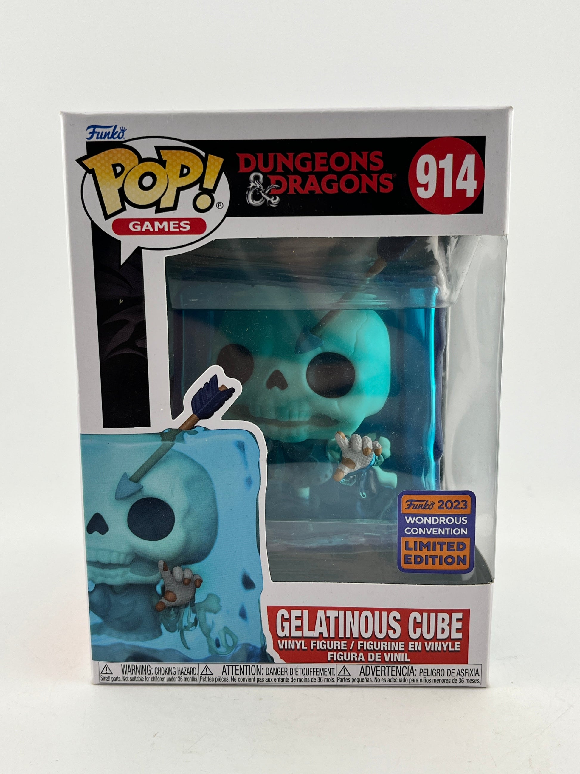 Funko POP! Games Dungeons & Dragons - Gelatinous Cube #914 - 2023 LE FRENLY BRICKS - Open 7 Days