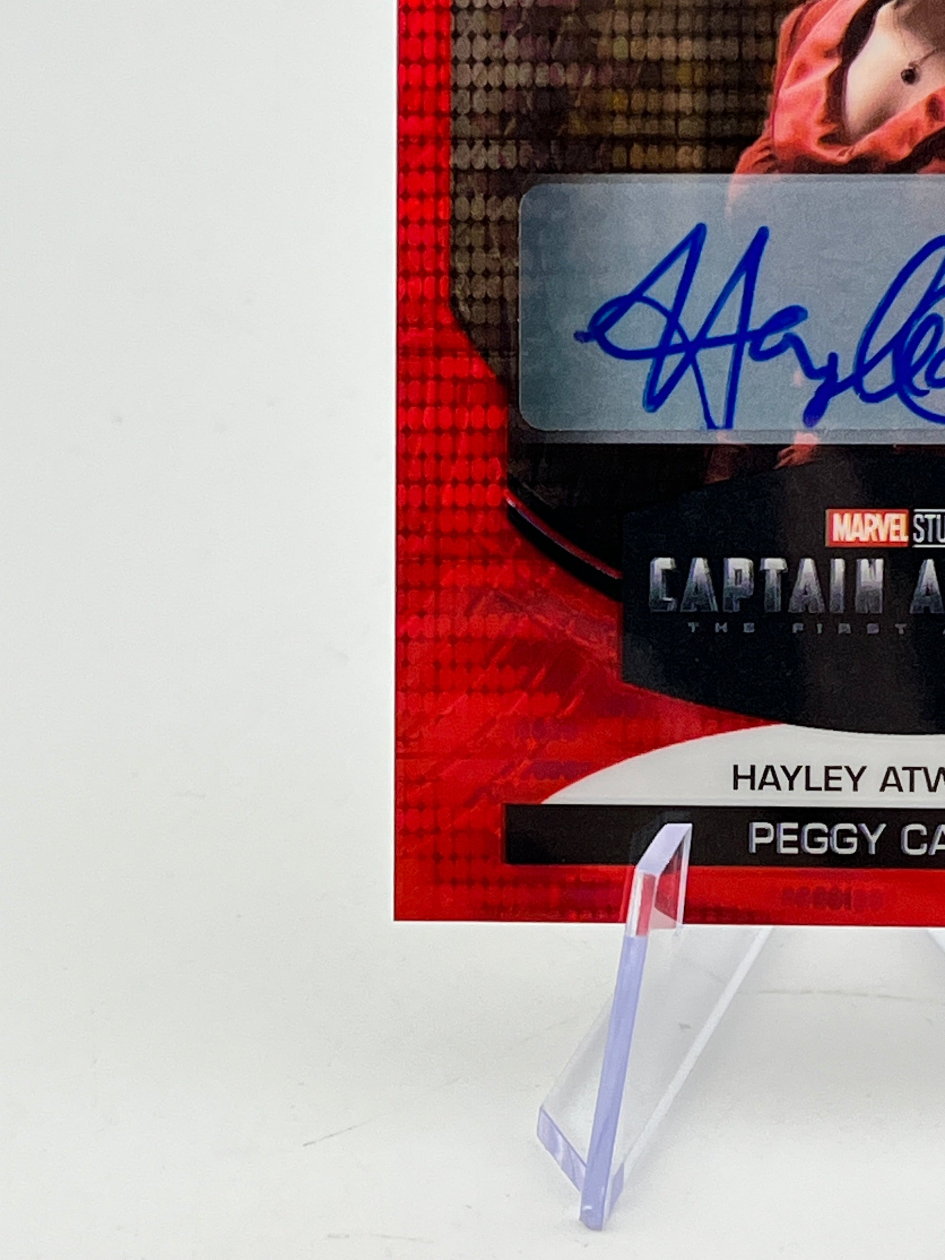 Upper Deck Marvel Infinity Saga - Allure Red Auto Hayley Atwell as Peggy Carter FRENLY BRICKS - Open 7 Days