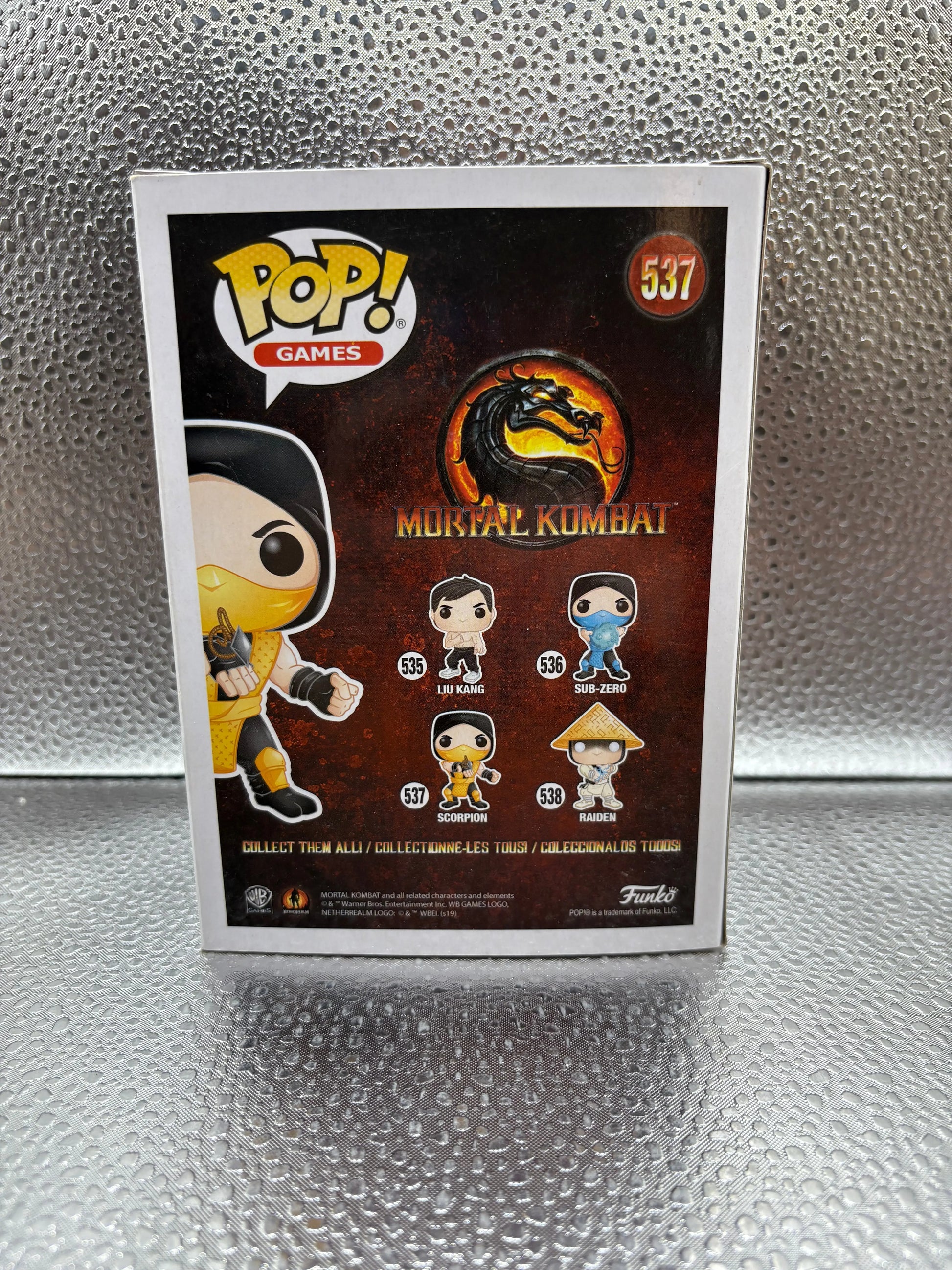 Funko Pop #537 Games Mortal Kombat Scorpion FRENLY BRICKS - Open 7 Days