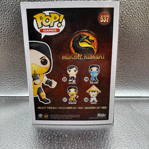 Funko Pop #537 Games Mortal Kombat Scorpion FRENLY BRICKS - Open 7 Days