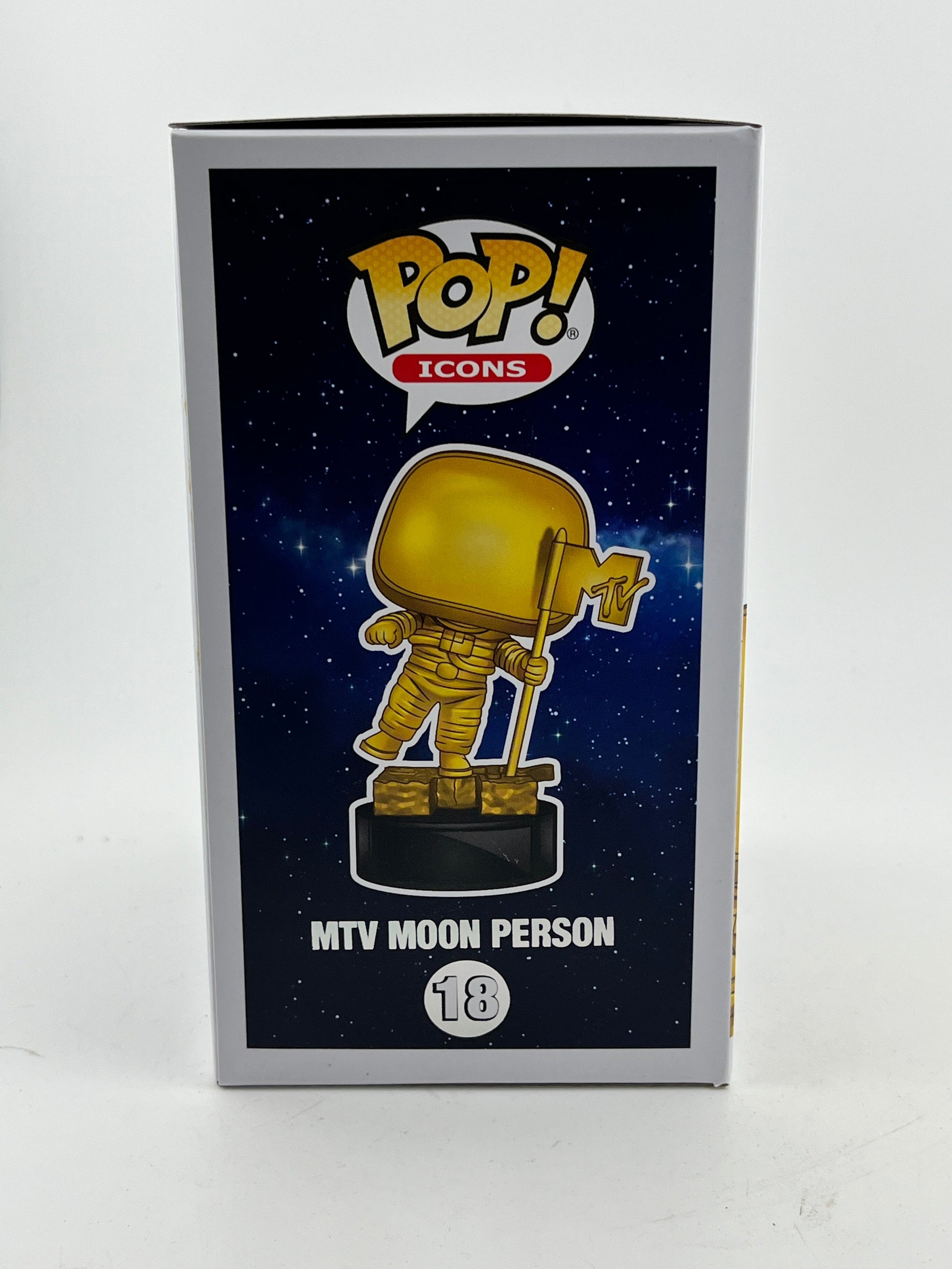 Funko POP! Icons Music Television - MTV Moon Person #18 - PopCultcha Exclusive FRENLY BRICKS - Open 7 Days