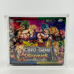 Dragon Ball Super TCG Assault of the Saiyans Booster Box B07 English - Clear Acrylic Case FRENLY BRICKS - Open 7 Days