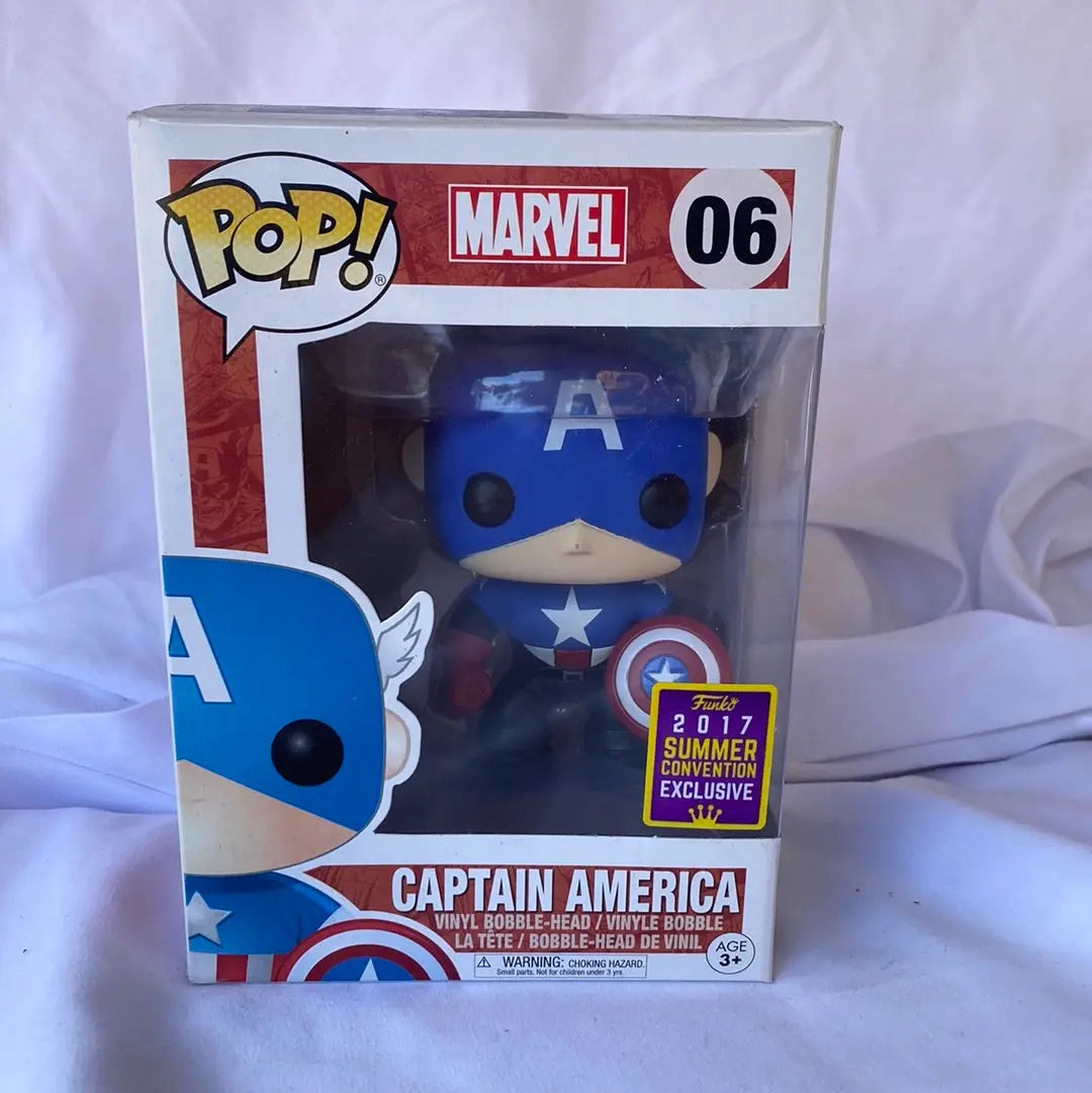 Funko POP! Captain America 06 - Marvel 2017 Summer Convention - FRENLY BRICKS - Open 7 Days