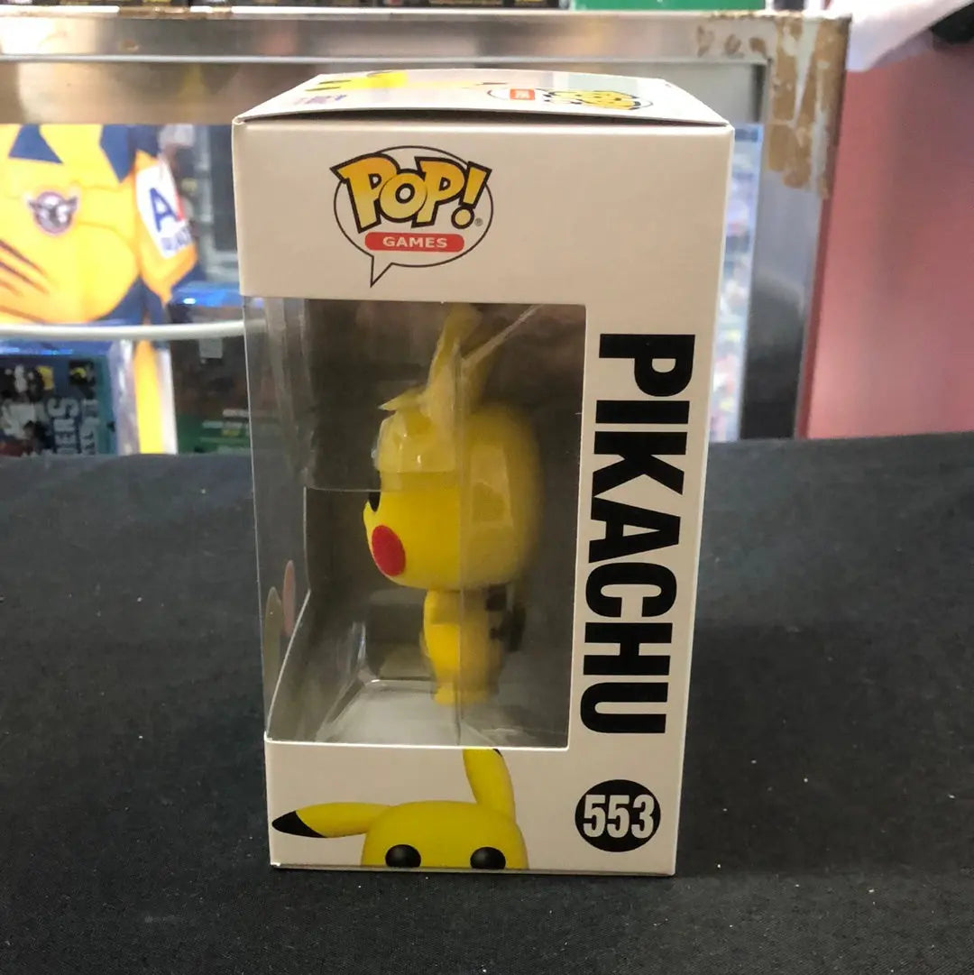 Pokemon Pikachu Waving Flocked 553 Pop Vinyl Funko Exclusive FRENLY BRICKS - Open 7 Days